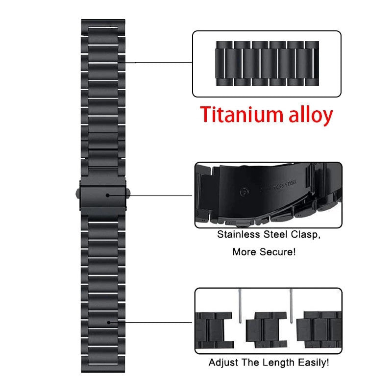 Bracelet de montre en titane Samsung/Garmin LUX202
