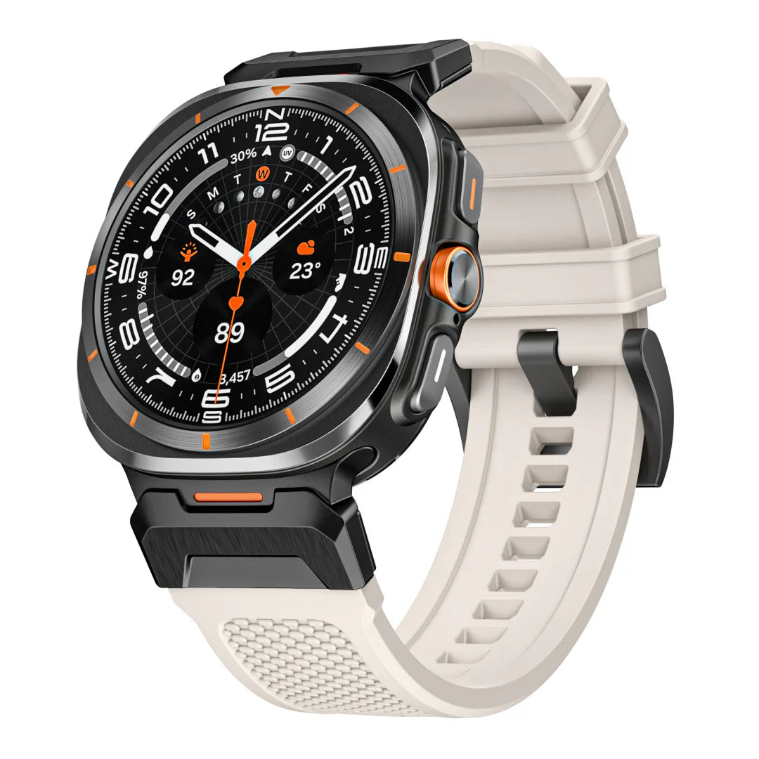 Bracelet tactique en silicone pour Samsung Galaxy Watch Ultra