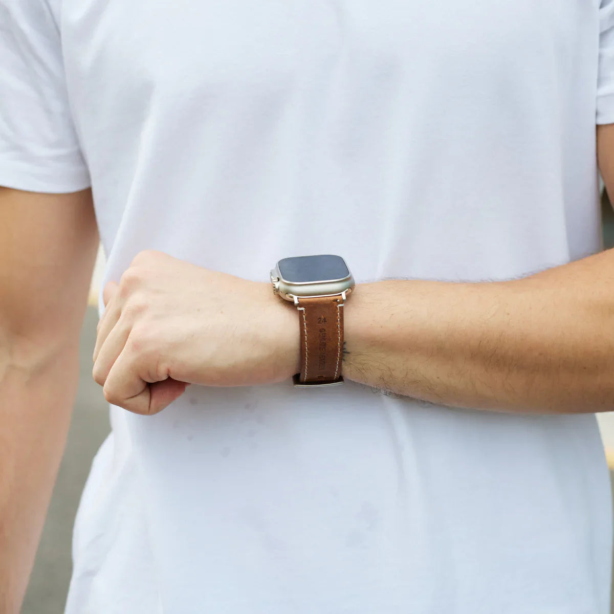 Bracelet en cuir vintage de luxe