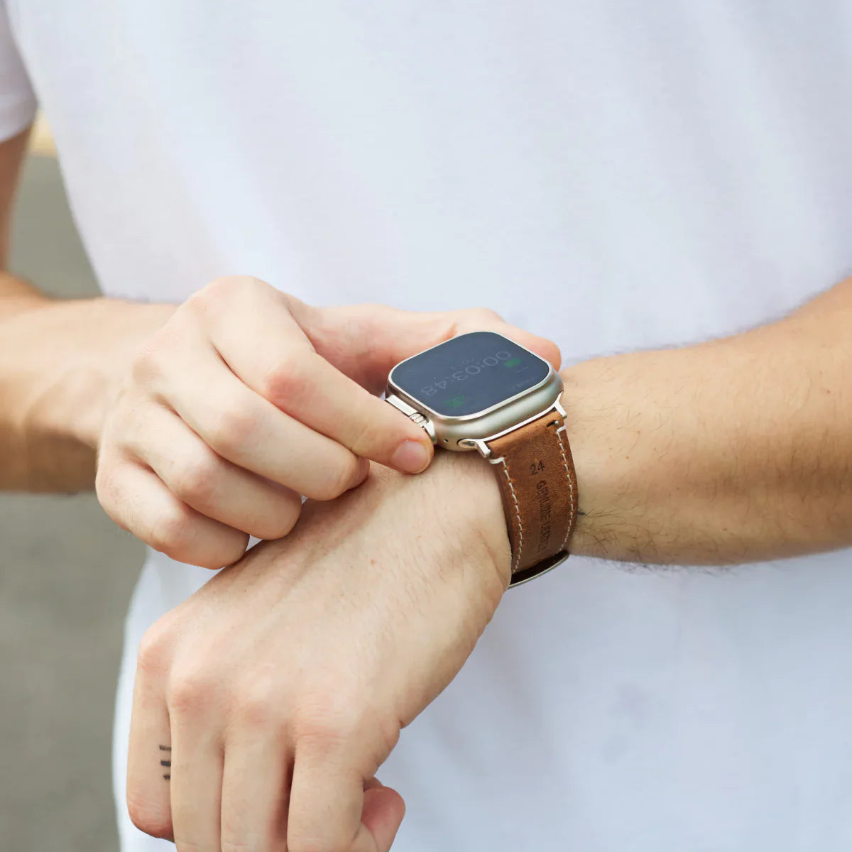 Bracelet en cuir vintage de luxe
