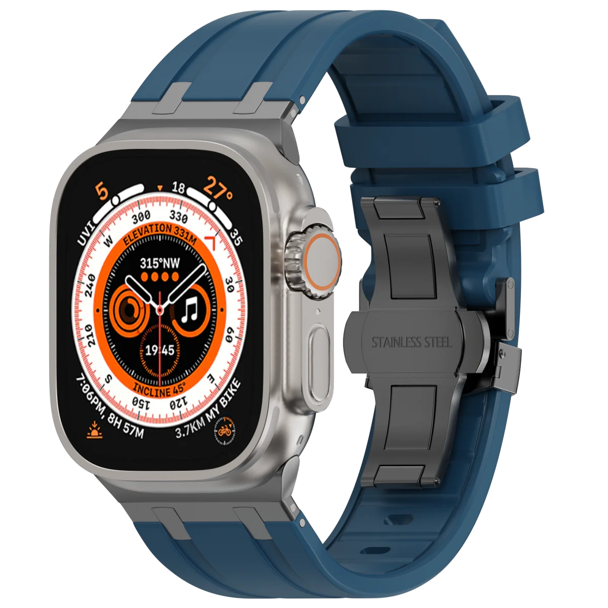 Bracelet en silicone de luxe AP avec boucle papillon