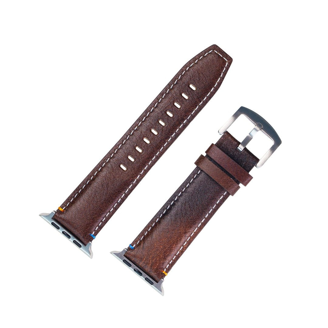 Bracelet en cuir style ville antique