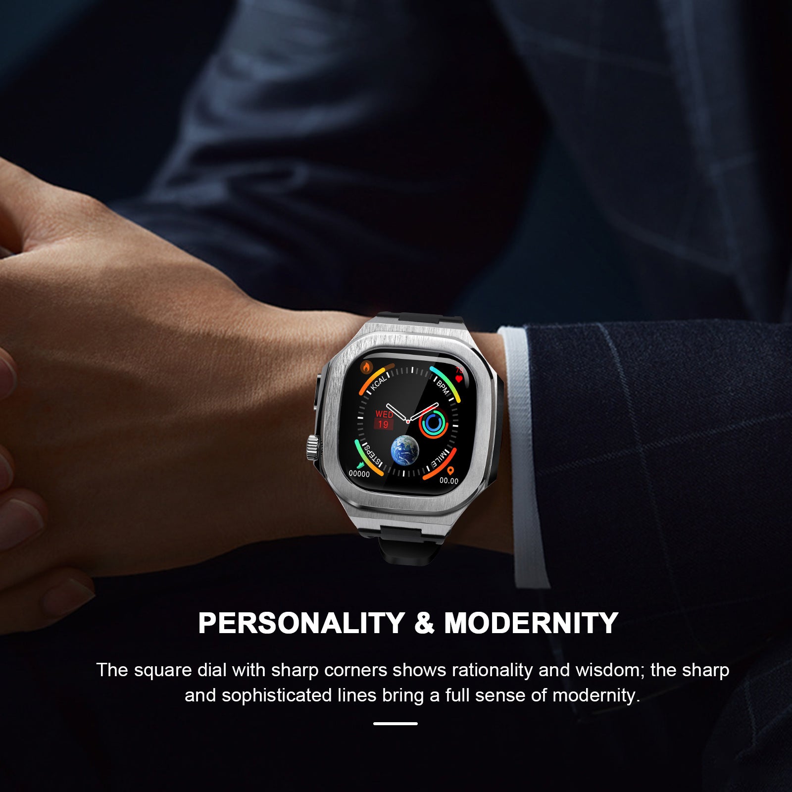 Bracelet modifié intégré en acier inoxydable