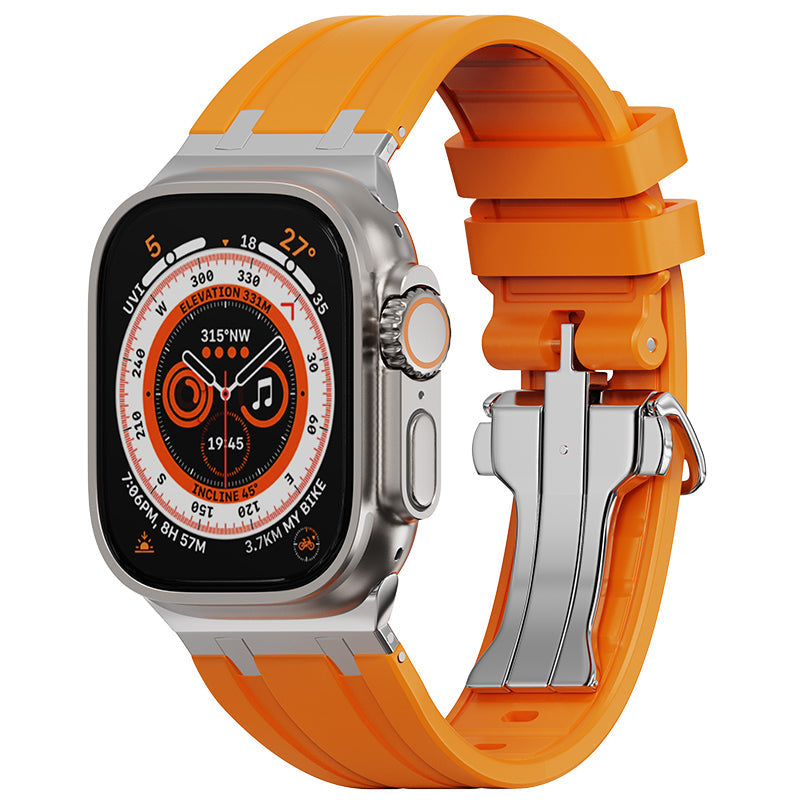 Bracelet en silicone de luxe à boucle déployante AP