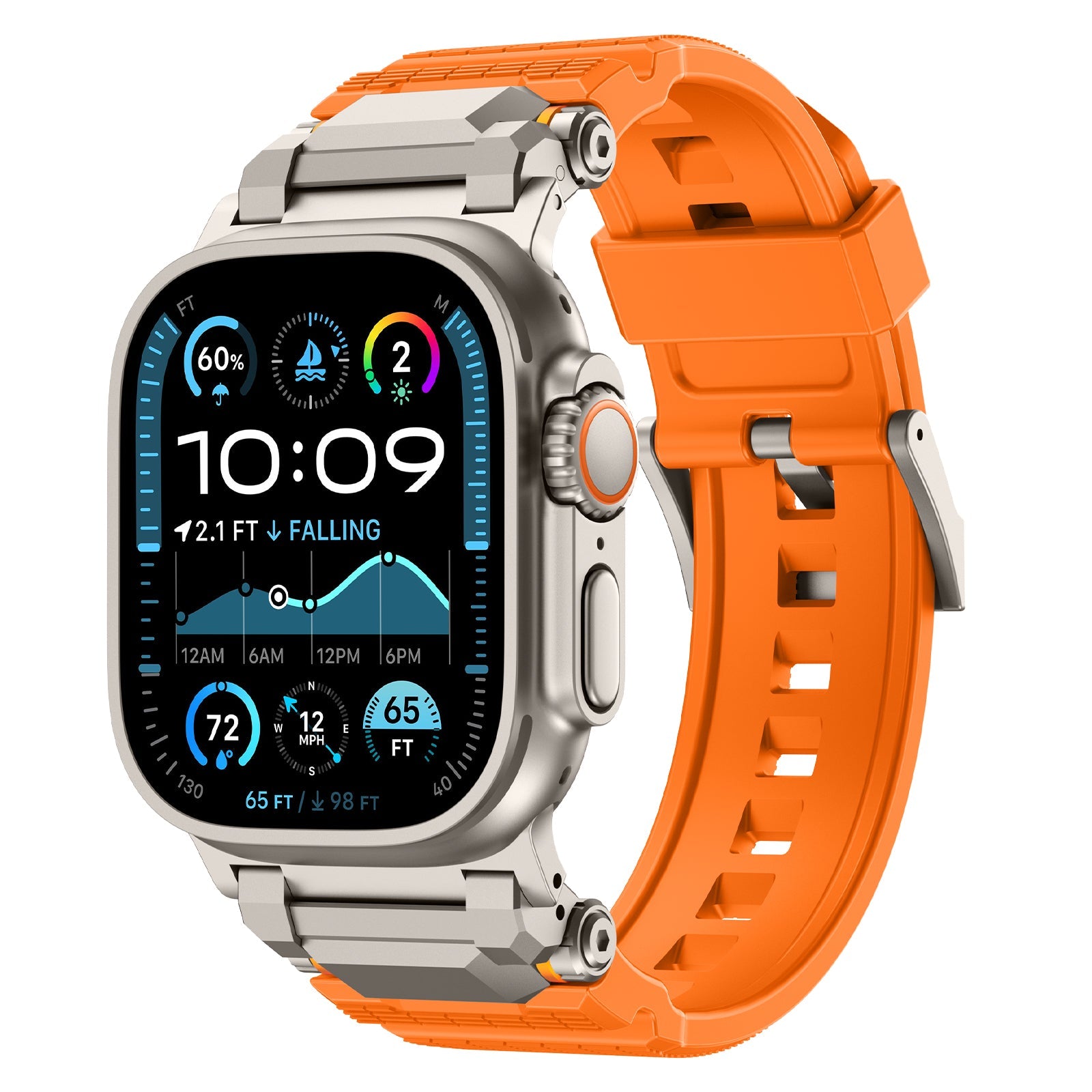 Bracelet en silicone Samurai Mech Design pour Apple Watch