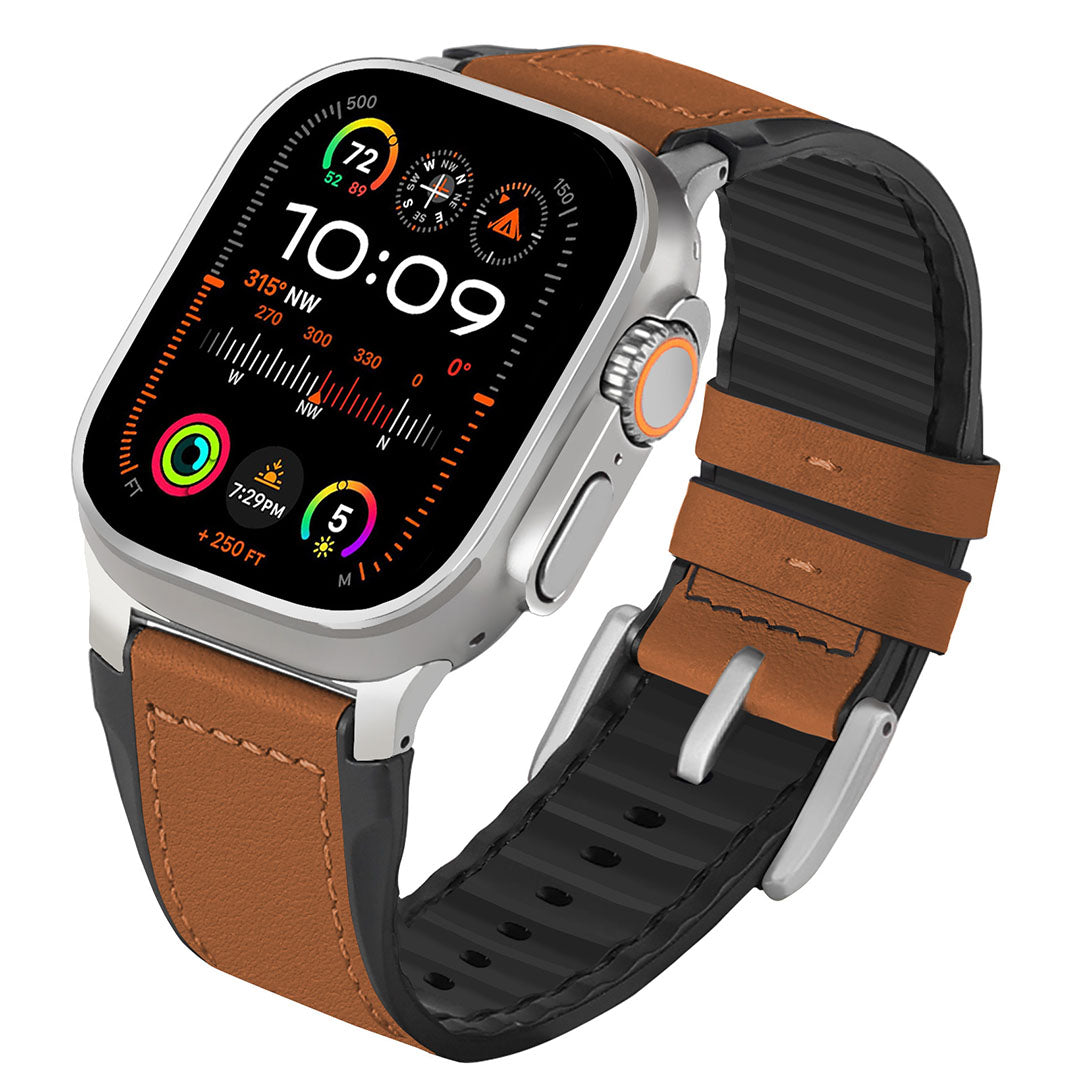Leather & Silicone Band for Apple Watch