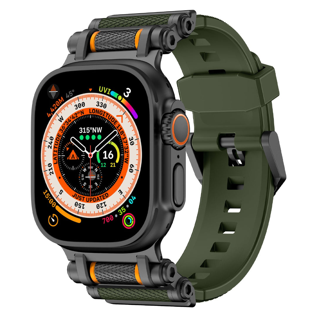 Bracelet en silicone avec axe de rotation pour Apple Watch