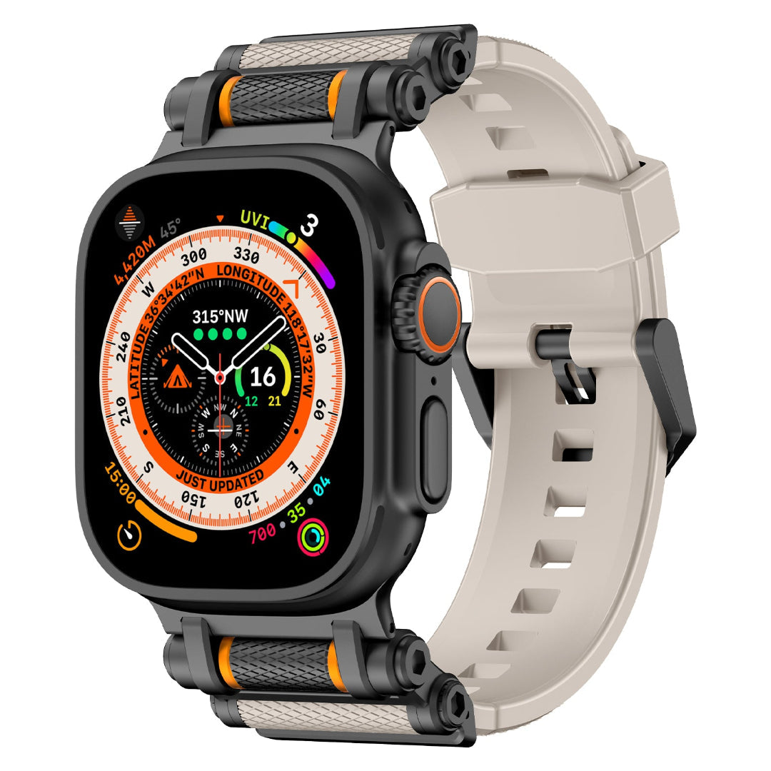 Bracelet en silicone avec axe de rotation pour Apple Watch