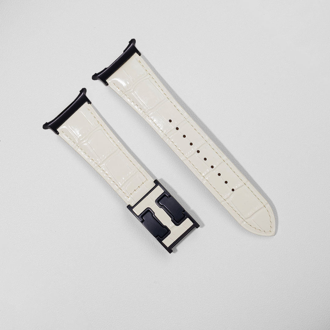 Bracelet en cuir crocodile exotique du Nil pour Samsung Galaxy Watch Ultra