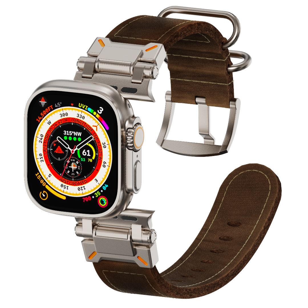 Bracelet en cuir avec boucle Wild West LUX32
