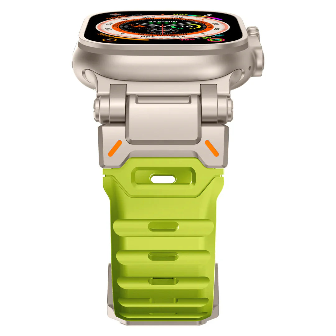 Bracelet tactique en caoutchouc fluoré en titane