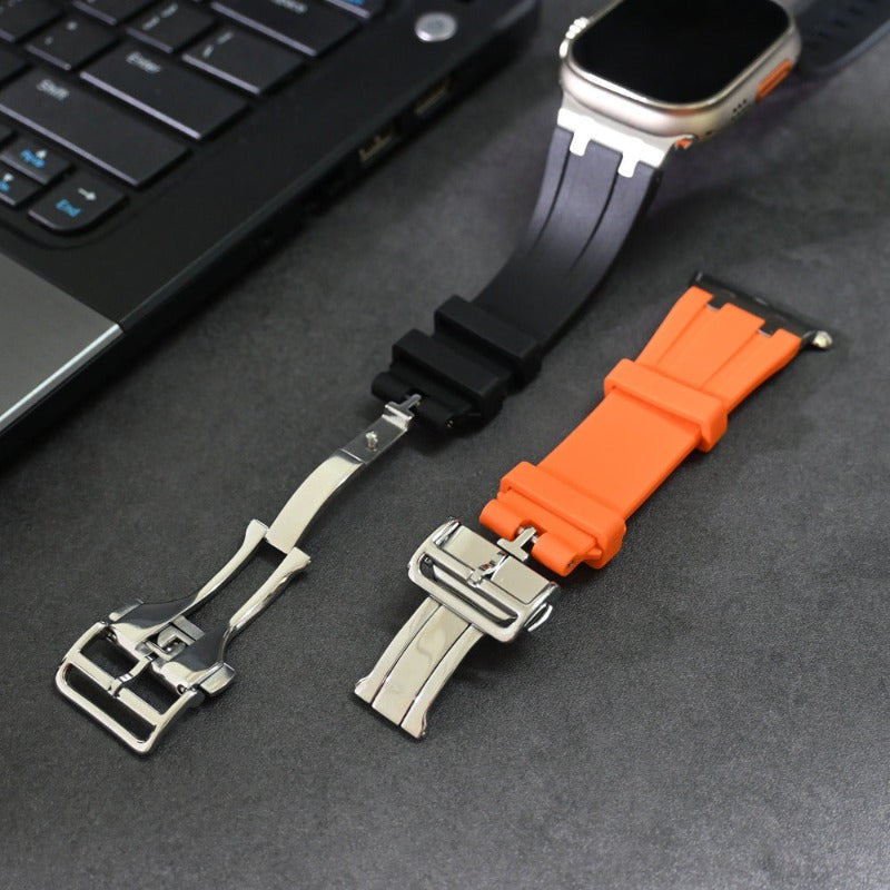 Bracelet en silicone de luxe à boucle déployante AP