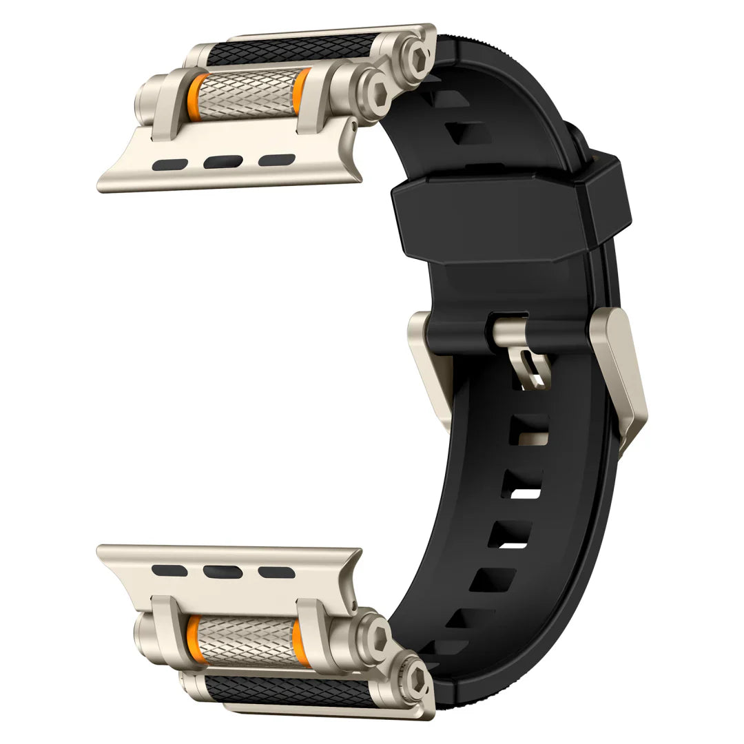 Bracelet en silicone avec axe de rotation pour Apple Watch