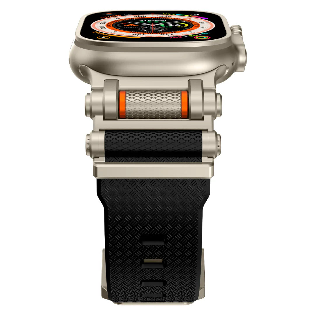 Bracelet en silicone avec axe de rotation pour Apple Watch