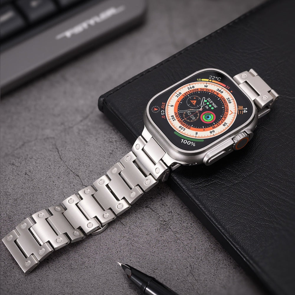 Bracelet de montre en titane alvéolé