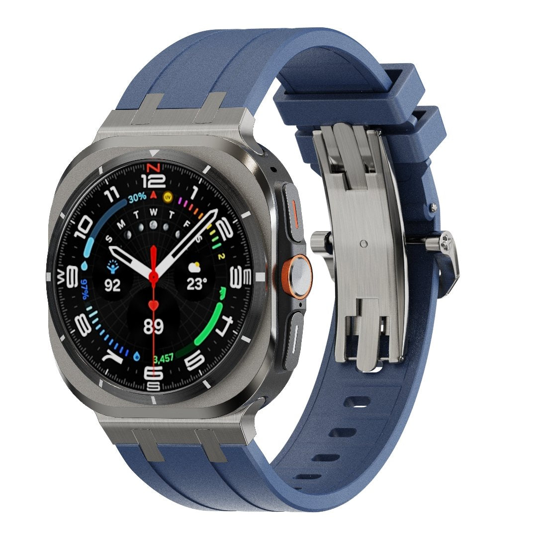 Bracelet en silicone AP avec boucle papillon pour Samsung Galaxy Watch Ultra