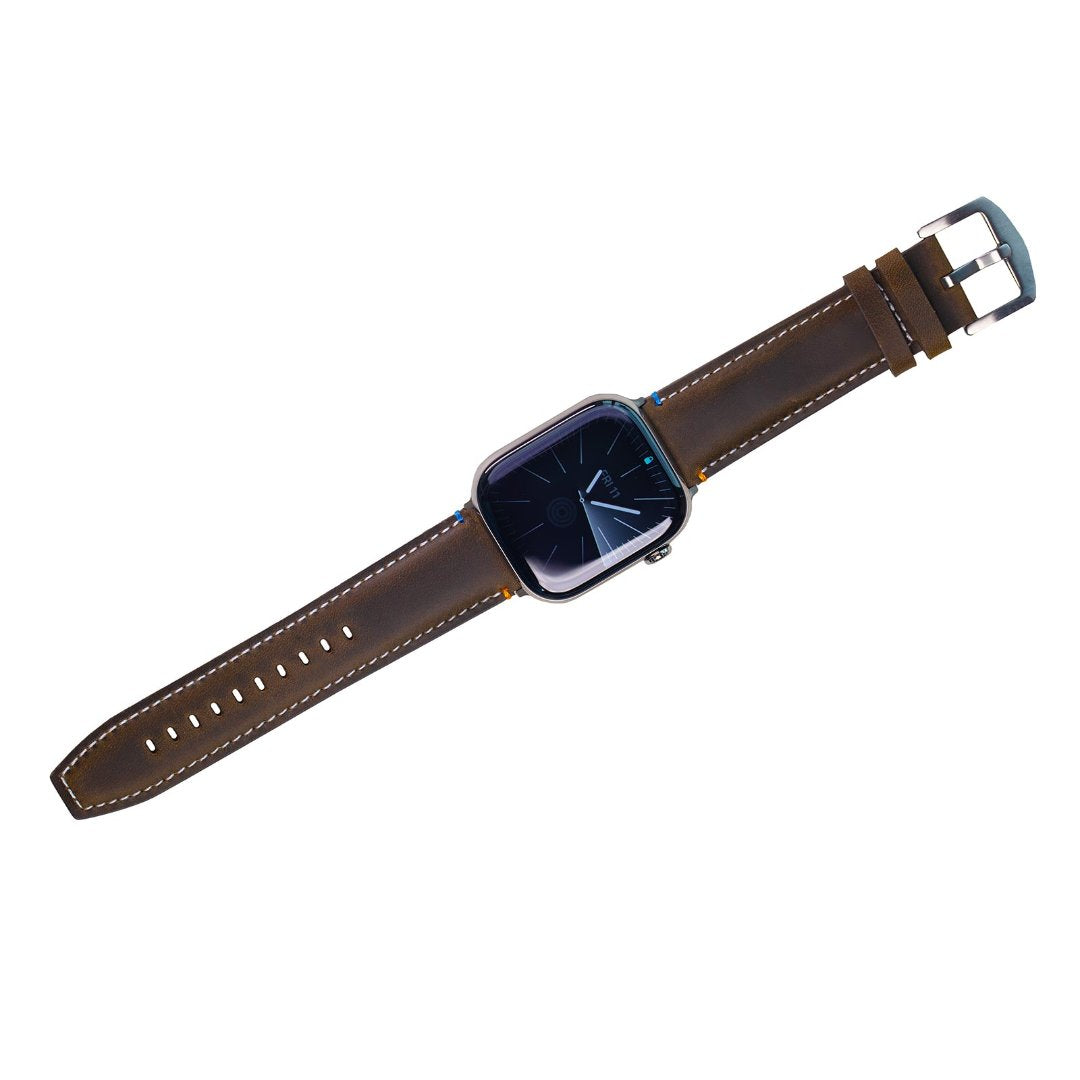 Bracelet en cuir style ville antique