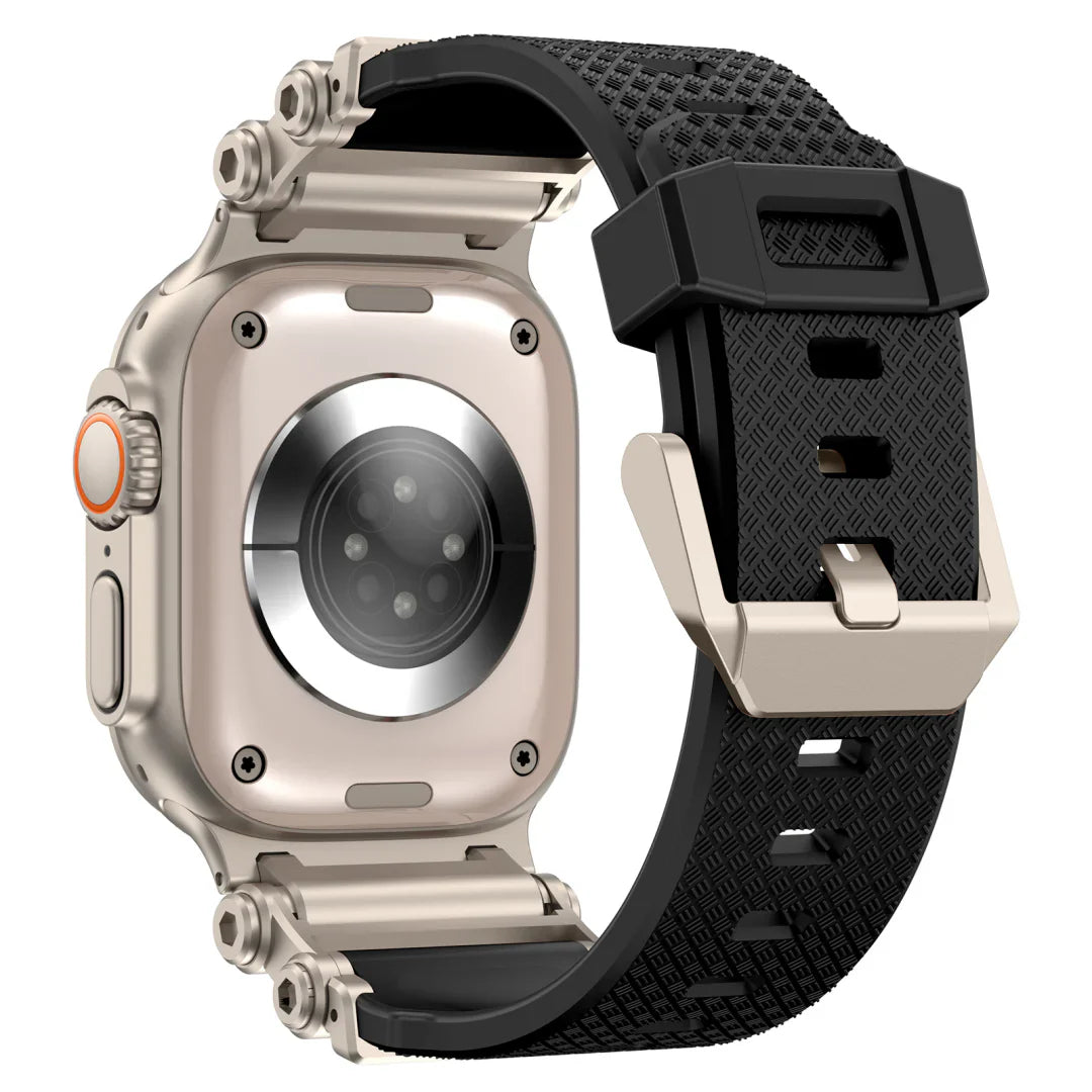 Bracelet en silicone avec axe de rotation pour Apple Watch