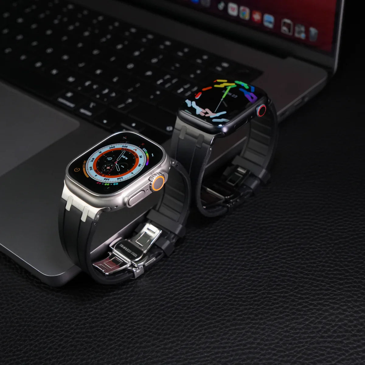 Bracelet en silicone de luxe AP avec boucle papillon