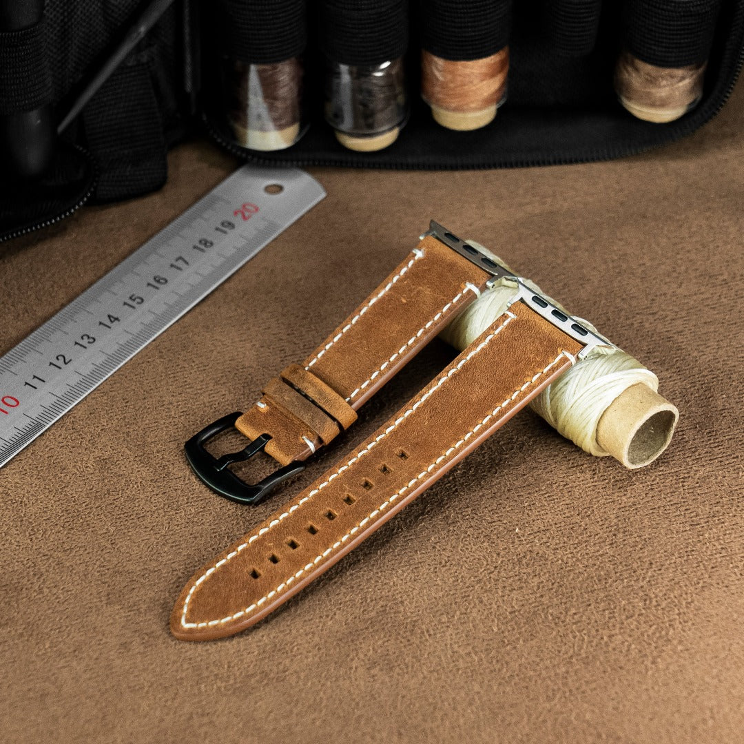 Bracelet en cuir vintage de luxe