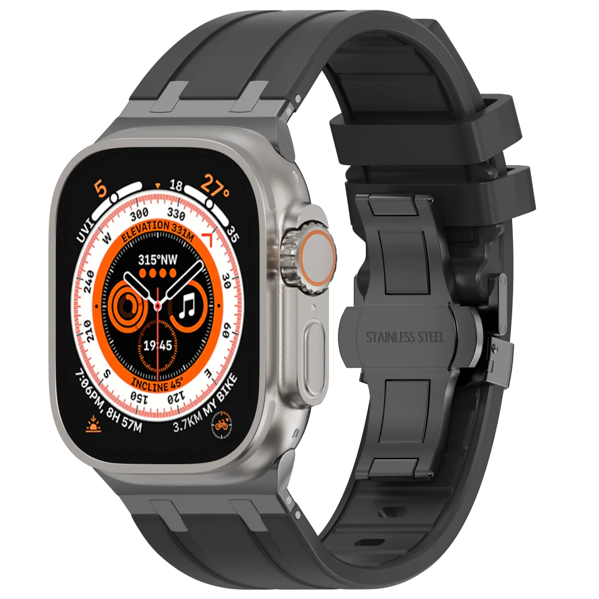 Bracelet en silicone de luxe AP avec boucle papillon