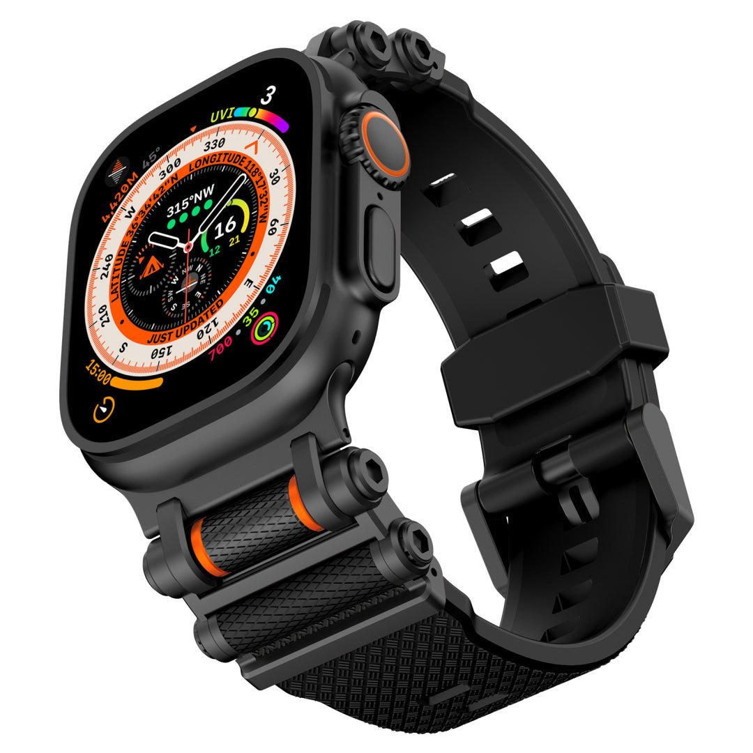 Bracelet en silicone avec axe de rotation pour Apple Watch