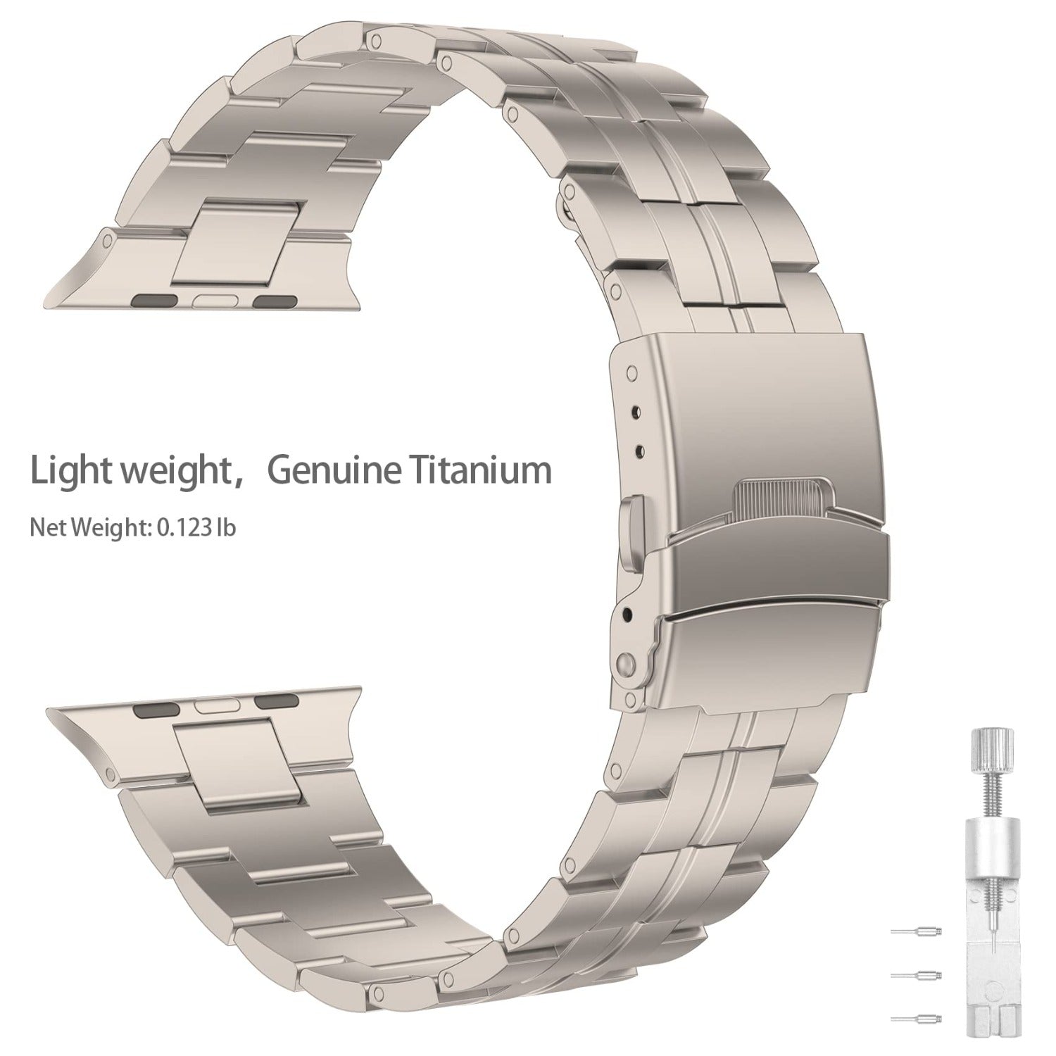 BRACELET À MAILLONS EN TITANE LUX96