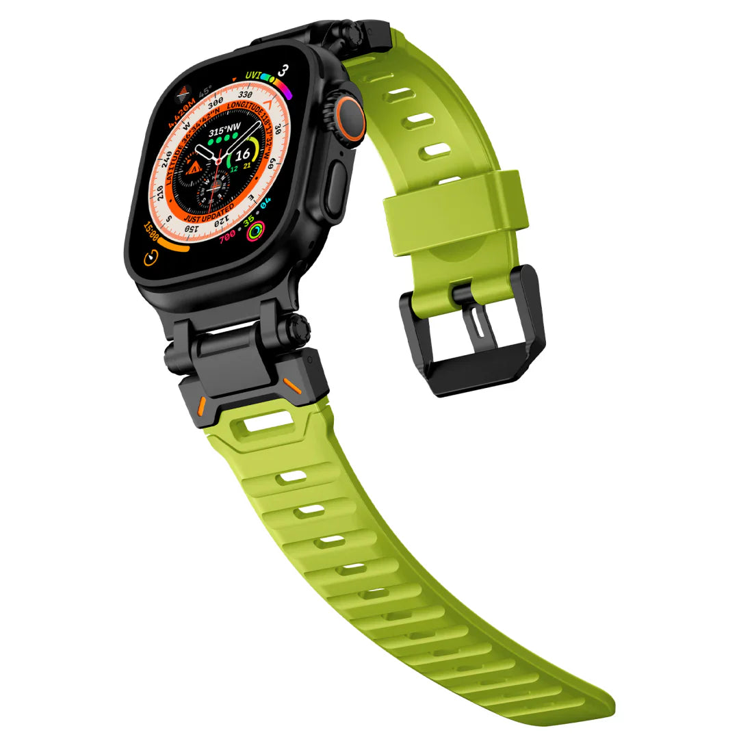 Bracelet tactique en caoutchouc fluoré en titane