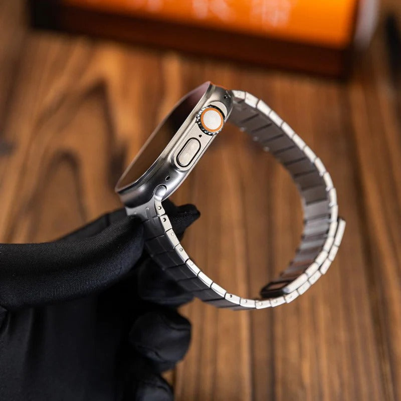 Bracelet magnétique AP en acier inoxydable pour Apple Watch
