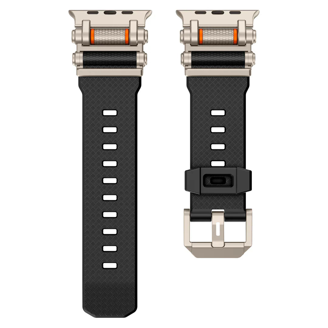 Bracelet en silicone avec axe de rotation pour Apple Watch