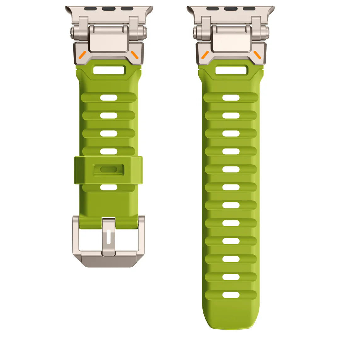 Bracelet tactique en caoutchouc fluoré en titane