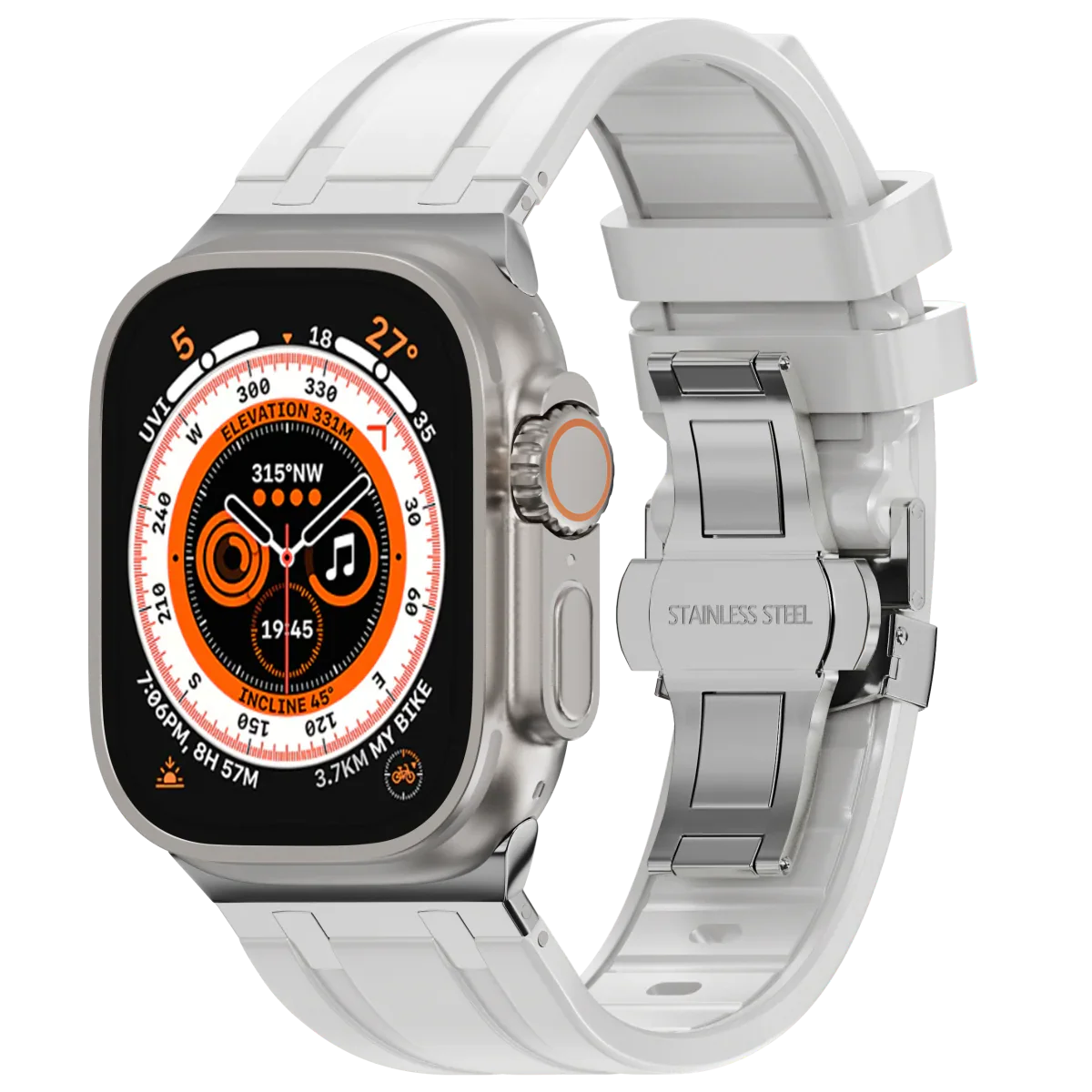 Bracelet en silicone de luxe AP avec boucle papillon