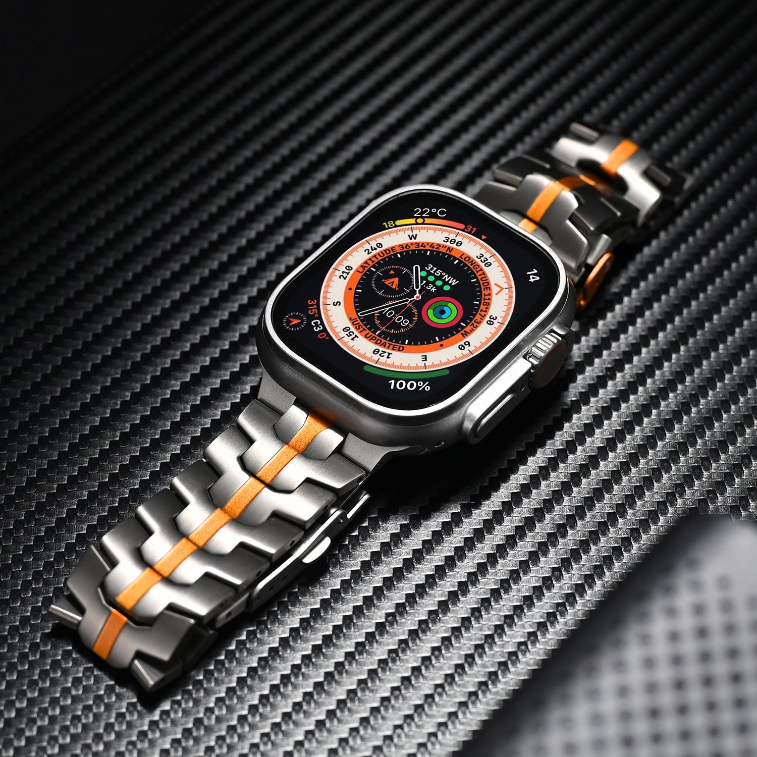 Bracelet en titane Time Wheel LUX15
