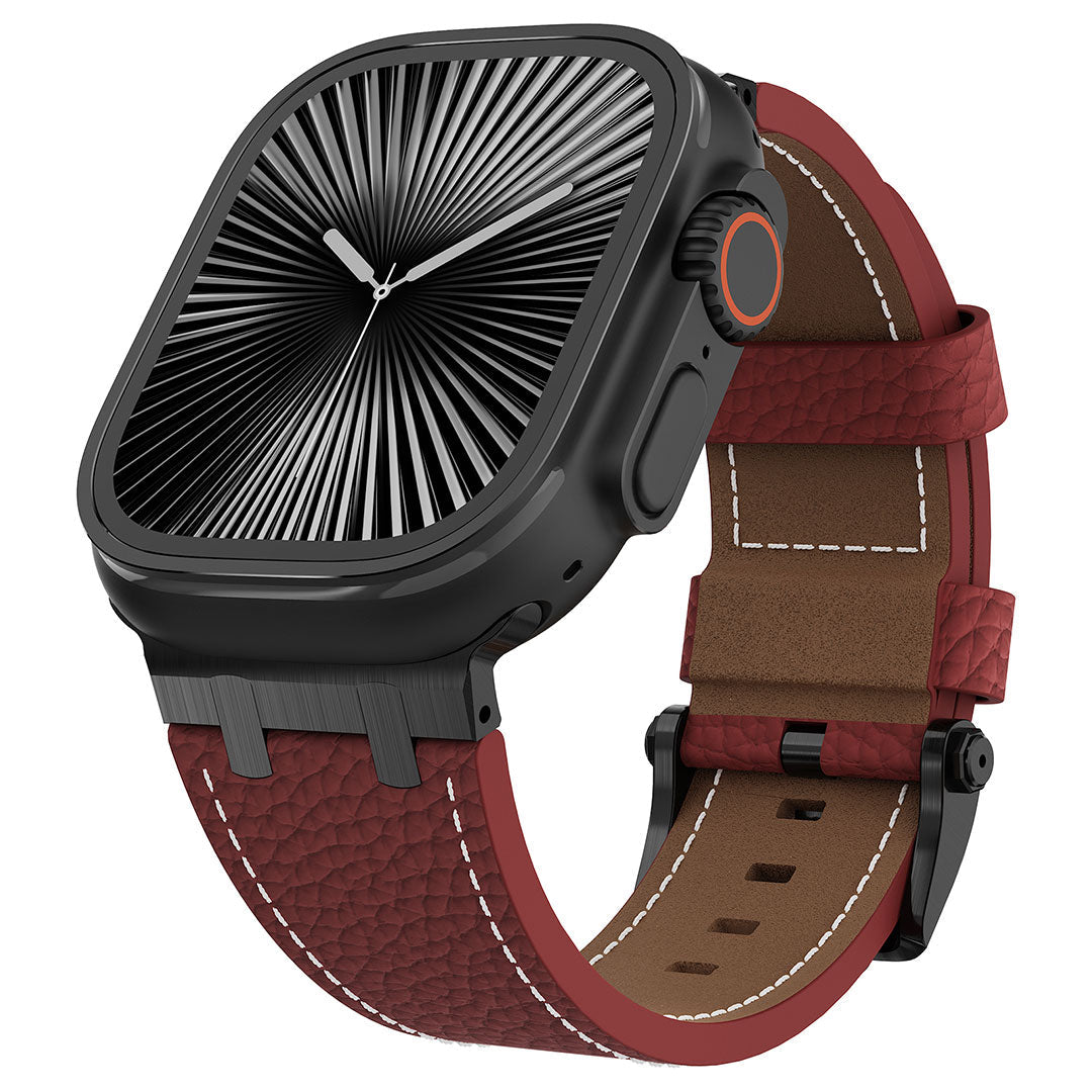 AP Lychee Leather Band For Apple Watch