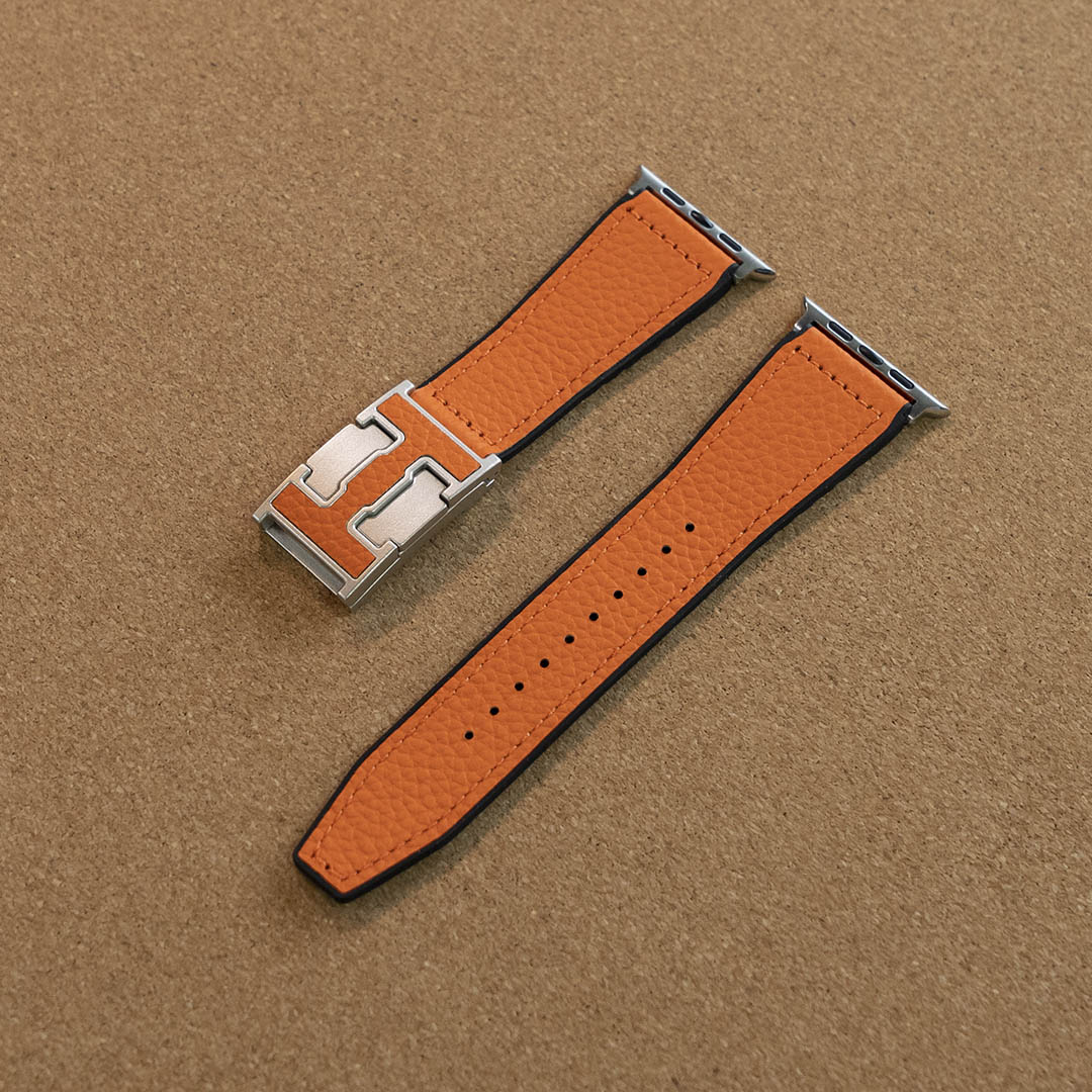 Bracelet de vacances en cuir grainé pour Apple Watch