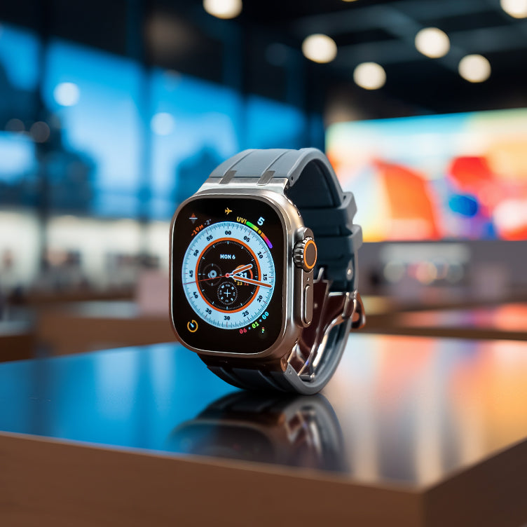 Bracelet en silicone de luxe à boucle déployante AP