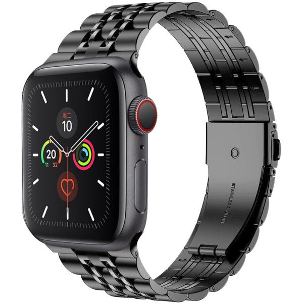Bracelet à boucle déployante de luxe en acier inoxydable