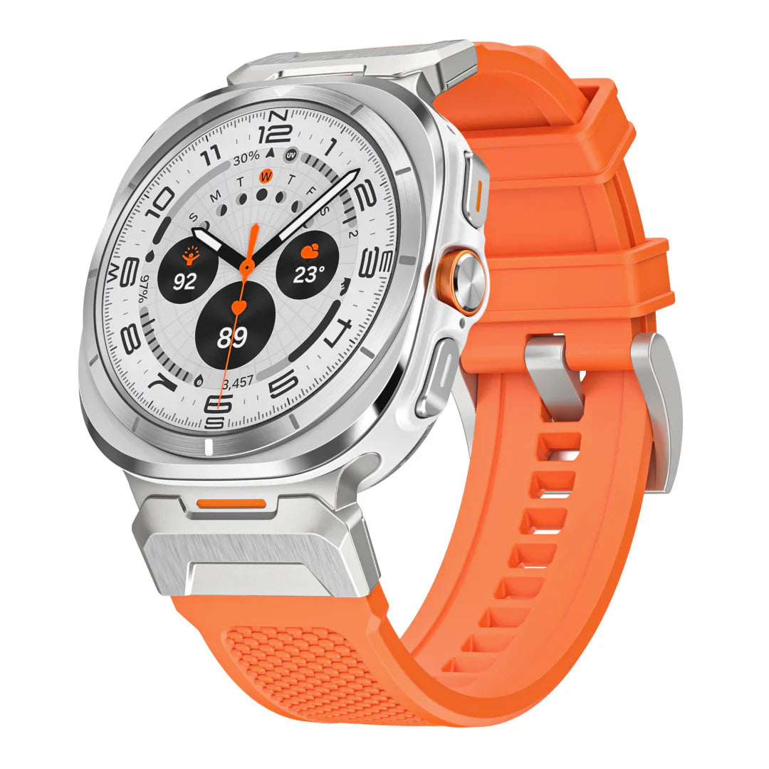 Bracelet tactique en silicone pour Samsung Galaxy Watch Ultra