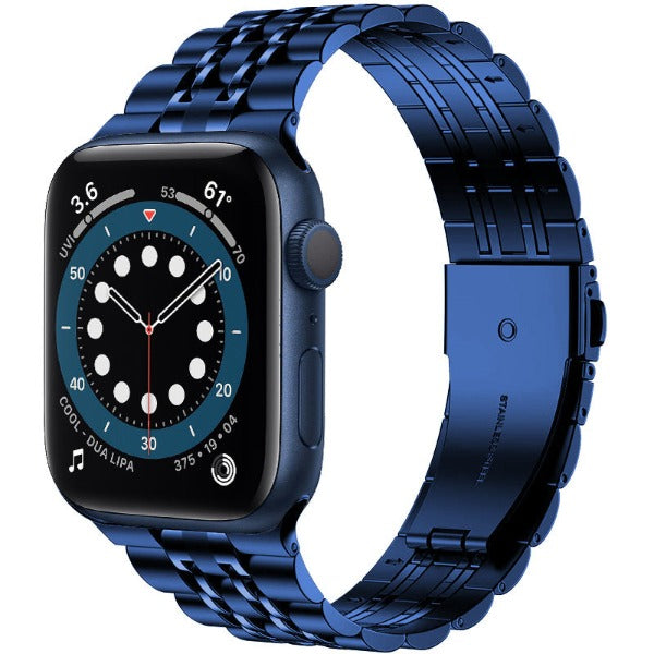 Bracelet à boucle déployante de luxe en acier inoxydable