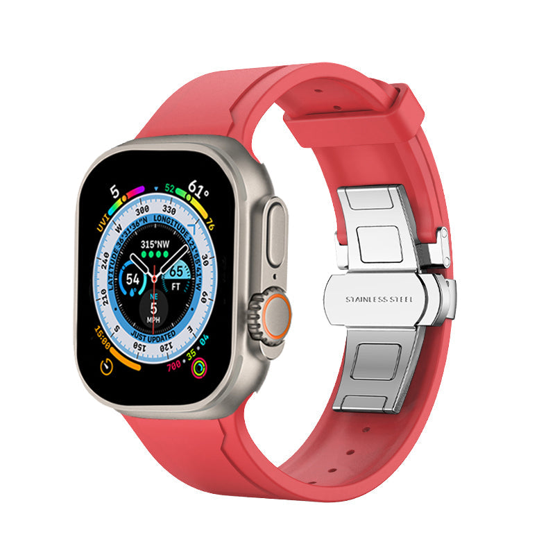 Bracelet à boucle papillon en fluoroélastomère LUX919