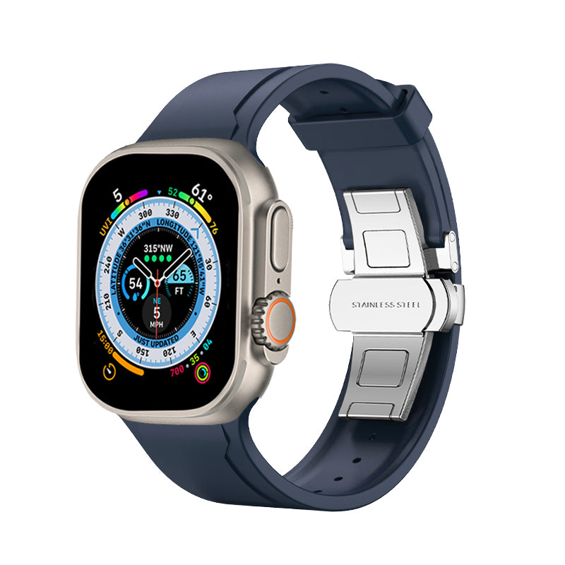 Bracelet à boucle papillon en fluoroélastomère LUX919
