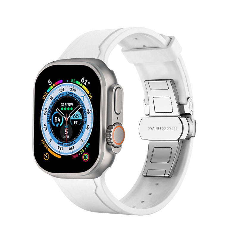 Bracelet à boucle papillon en fluoroélastomère LUX919