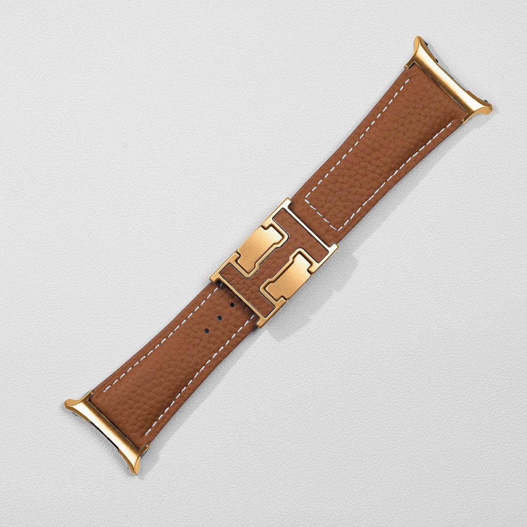 Bracelet de vacances en cuir grainé pour Samsung Galaxy Watch Ultra