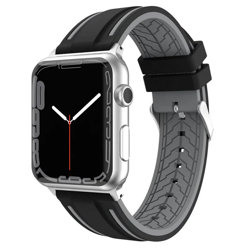 Bracelet sport en silicone bicolore