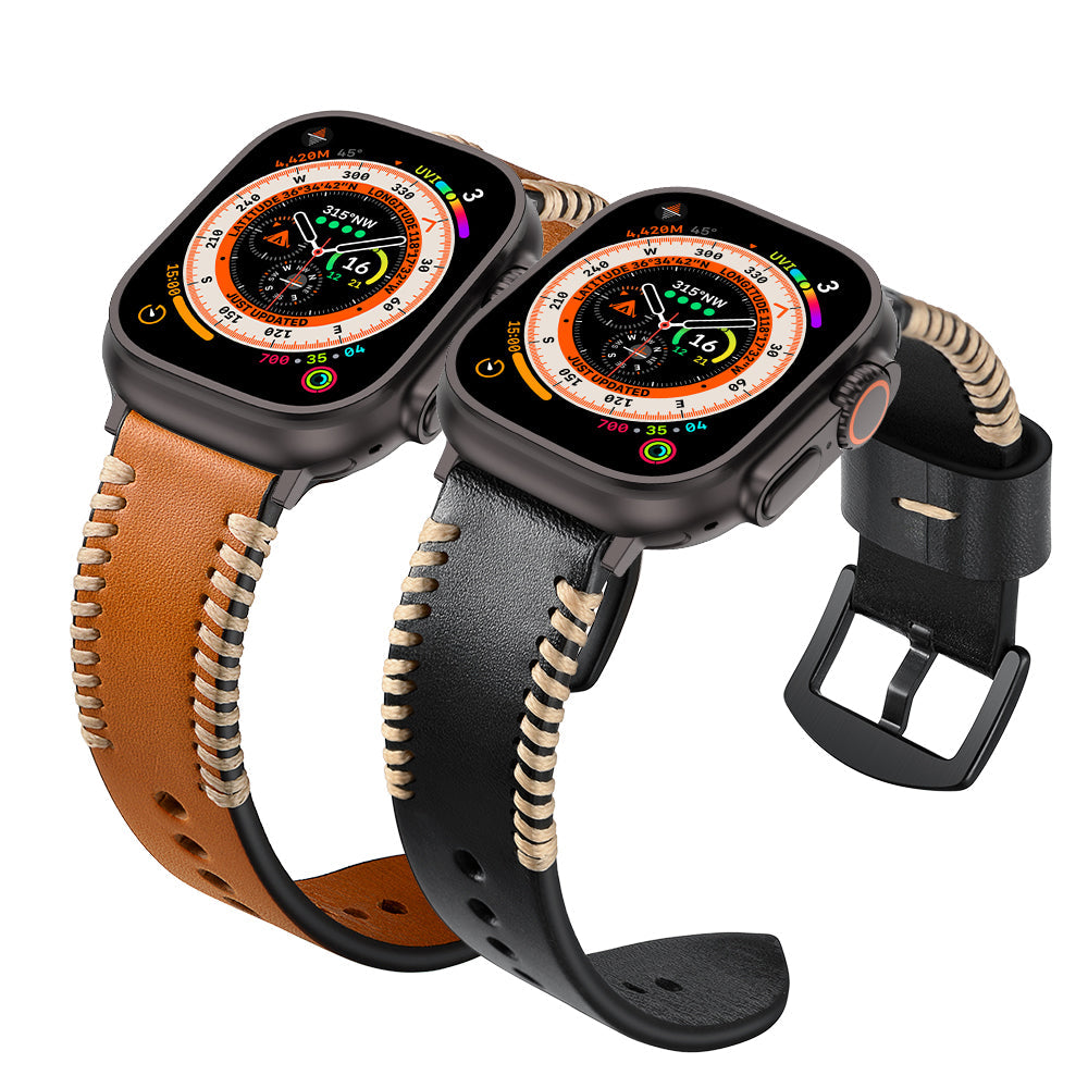 Wilderness Leather Band For Apple Watch B30