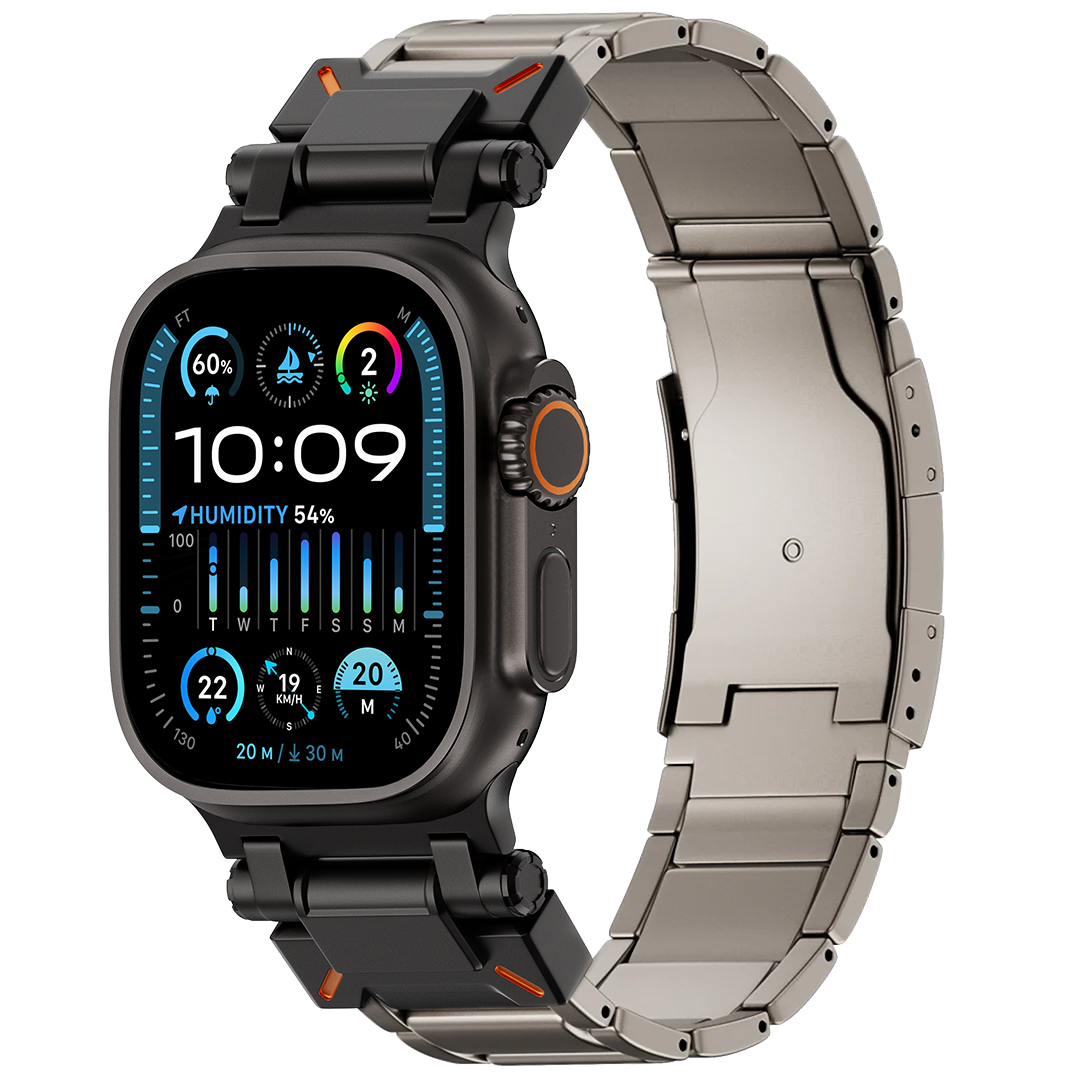 BRACELET À MAILLONS EN TITANE LUX88