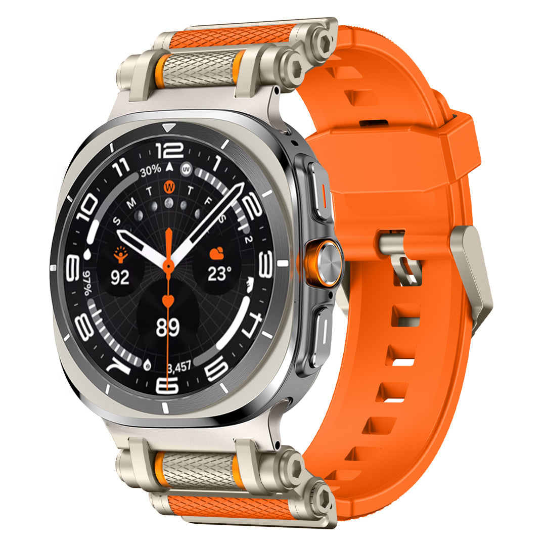 Bracelet en silicone avec axe de rotation pour Galaxy Watch Ultra