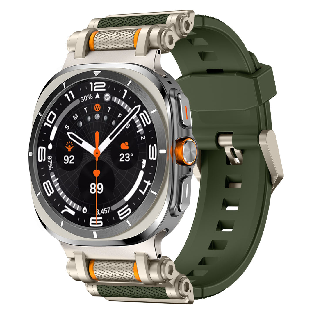 Bracelet en silicone avec axe de rotation pour Galaxy Watch Ultra