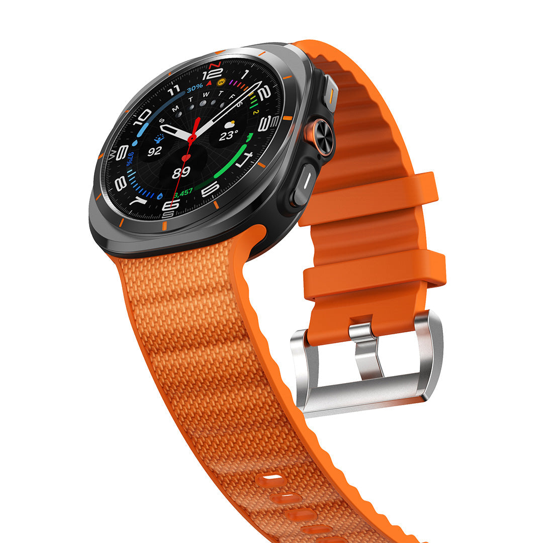 Bracelet sport tressé en silicone pour Samsung Galaxy Watch Ultra