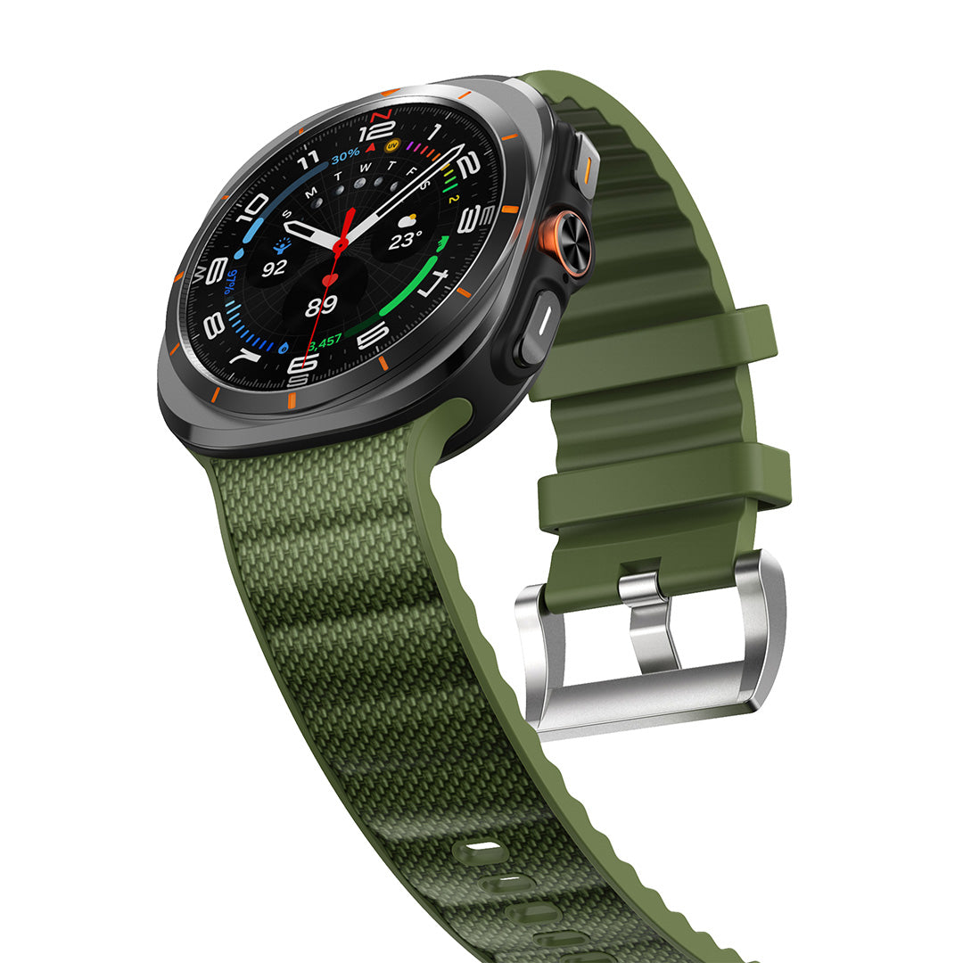 Bracelet sport tressé en silicone pour Samsung Galaxy Watch Ultra